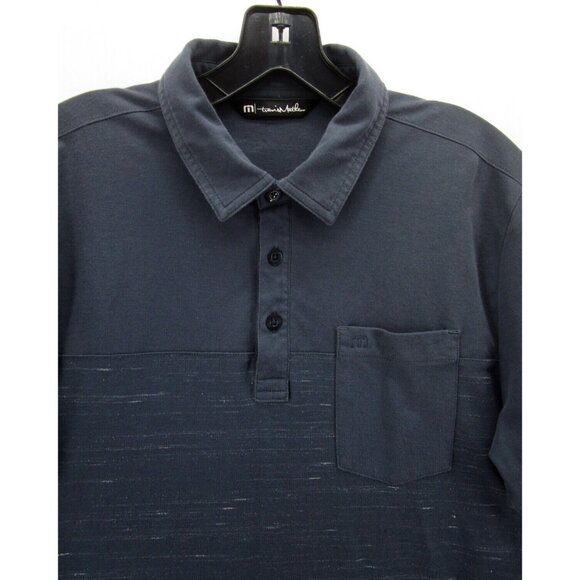 Travis Mathew Polo Shirt Medium Golf Pullover Logo Rugby Pocket Preppy - Picture 2 of 13